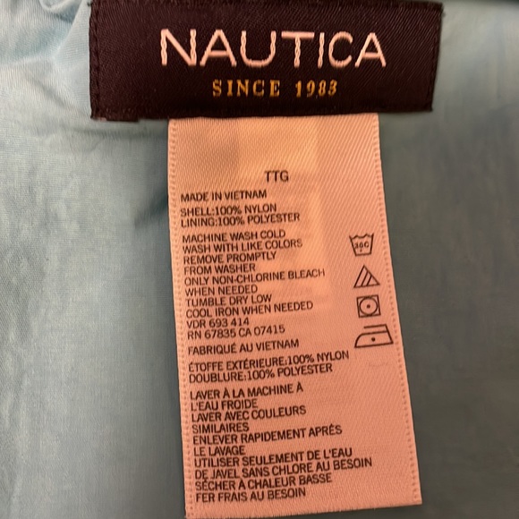 Nautica mens swim trunks with lining. Teal colour with white stitching. Size xxl - Picture 4 of 8